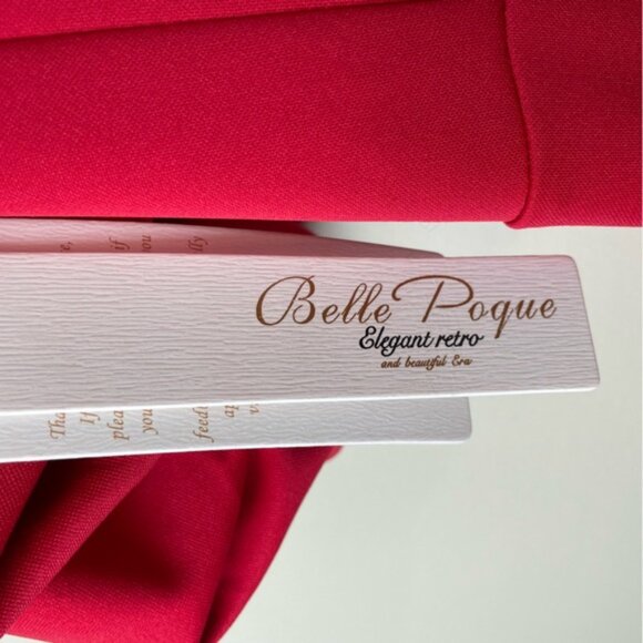 Belle Poque NWT Off Shoulder Lantern Sleeve Dress Size Medium - Picture 8 of 10